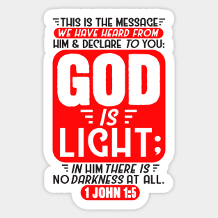 1 John 1:5 Sticker